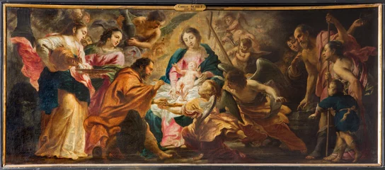 Foto op Canvas Antwerp - Nativity scene by Cornelis Schut © Renáta Sedmáková