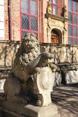 Obraz premium stone lion