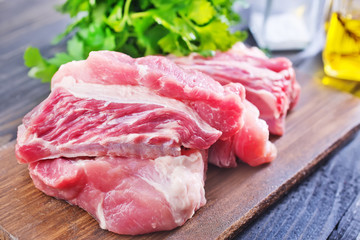 raw meat