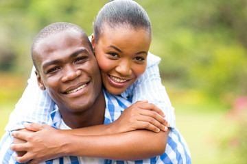 loving african couple