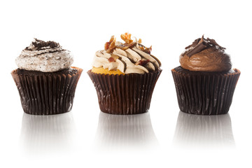 Assorted Fancy Gourmet Cupcakes with Frosting