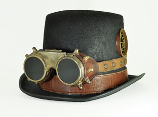 Steampunk hat and goggles
