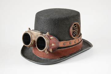 Steampunk hat and goggles