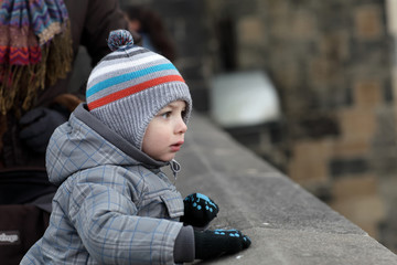 Child at Charles bridge