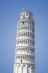 Leaning Tower of Pisa Isolated