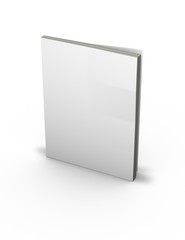 3d magazine with empty cover, standing on floor