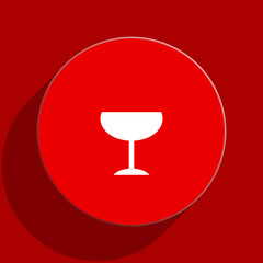 alcohol  web flat icon