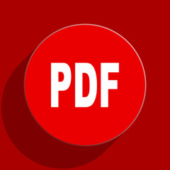 pdf web flat icon