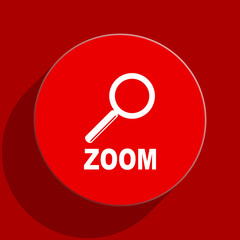 zoom web flat icon