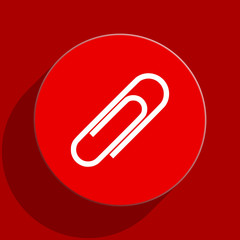 paperclip web flat icon