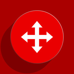 Obraz premium arrow web flat icon