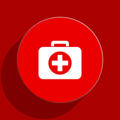 first aid web flat icon