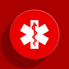 emergency web flat icon