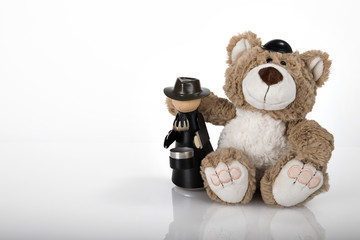 Teddy mit Räuchermännchen