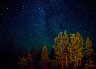 White Sea starry night, Russia