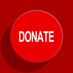 donate web flat icon