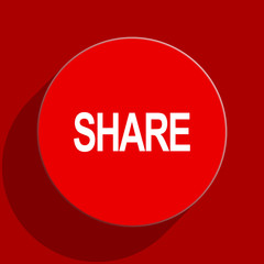 share web flat icon