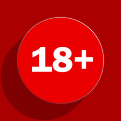 Obraz premium adults web flat icon