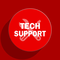 technical support web flat icon