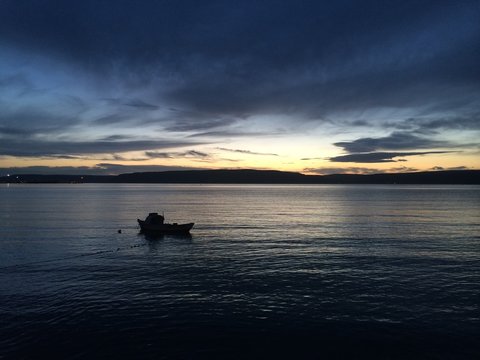 G&uuml;n Batımında &Ccedil;anakkale Boğazı