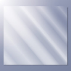 transparent glass on a gray background vector