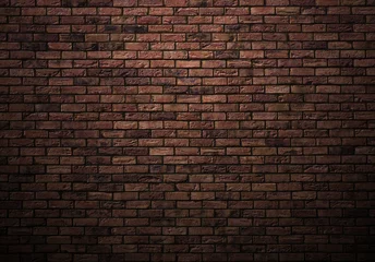 Door stickers Brick wall dimly lit old brick wall