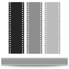 set of films pattern vector background