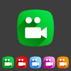 Fototapeta premium Flat icon camera