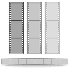 set of films pattern vector background