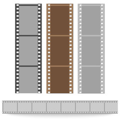 set of films pattern vector background