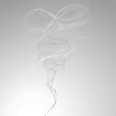white smoke on a gray background vector