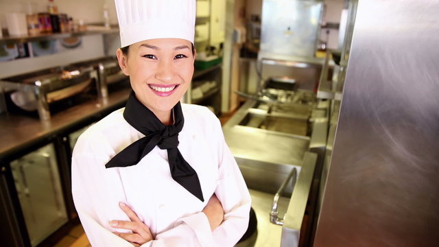Happy chef smiling at camera