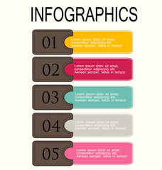 Modern infographic design template vector illustration