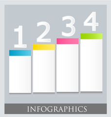Modern infographic colorful design template vector illustration