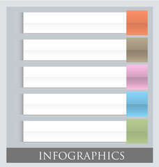 Modern infographic colorful design template vector illustration