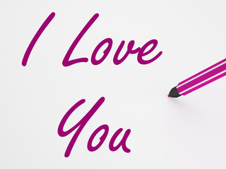 I Love You On Whiteboard Shows Dating And Romance