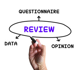 Review Diagram Shows Data Questionnaire Or Opinion