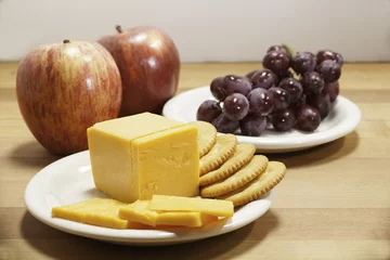 Foto op Aluminium Cheese, Crackers, and Fruit © Erin Cadigan