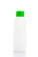 Plastic bottle isolated white background