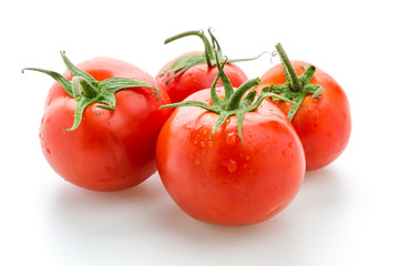 Tomato isolated on white