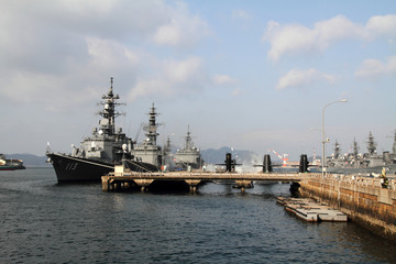 Fototapeta premium アレイからすこじま(軍港)