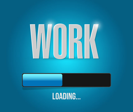 work loading illustration design