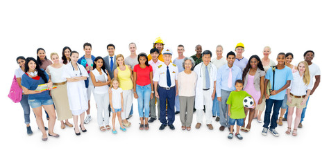 Obraz premium Large Group of Diverse People