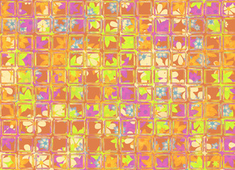 view through transparent glass on a summer backgrounds