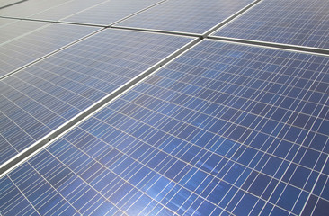 background of Blue solar panels