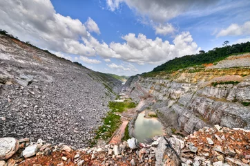 Fotobehang Open Pit Gold Mine, Africa © demerzel21