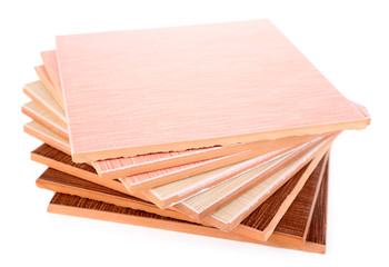 Ceramic tiles isolated on white