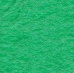 green leather texture closeup for background