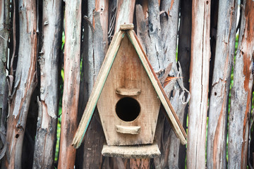 Bird house nesting