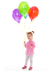 girl with balloons.